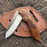 Navaja de bolsillo con cierre interno y mango de nogal